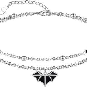 Dainty Anklets S925 Sterling Silver Summer Layered Anklet Bracelet Adjustable Mu